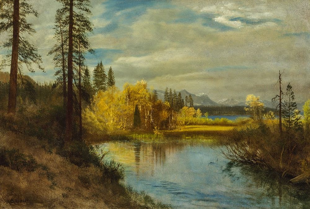 Outlet at Lake Tahoe art print by Albert Bierstadt for $57.95 CAD