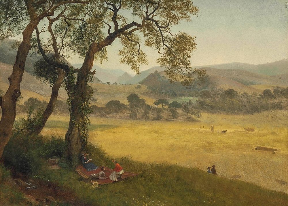 A golden summer day near Oakland art print by Albert Bierstadt for $57.95 CAD