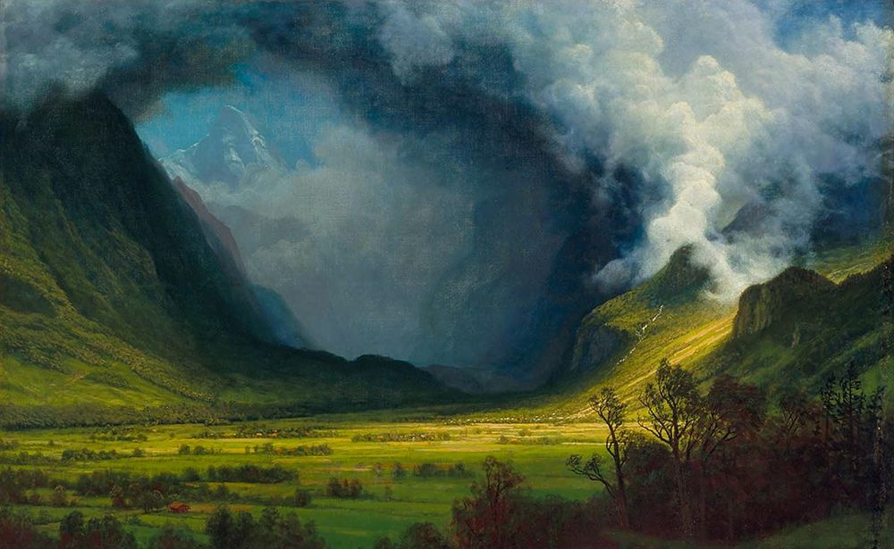 Storm in the Mountains art print by Albert Bierstadt for $57.95 CAD