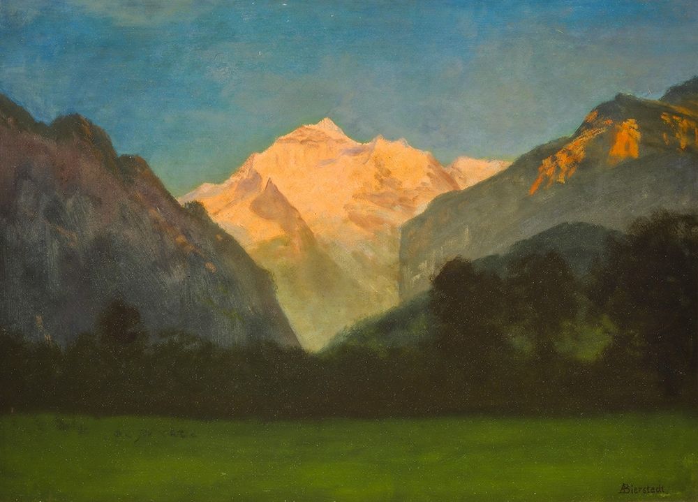 View of Glacier Park art print by Albert Bierstadt for $57.95 CAD