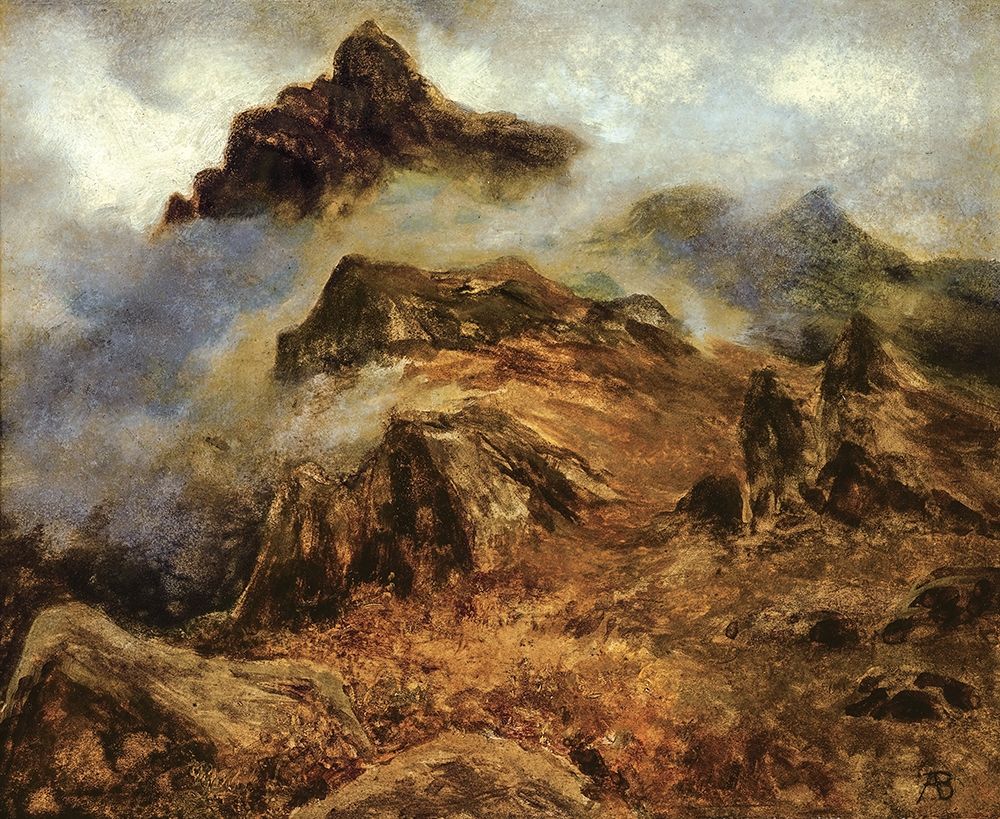 Study of Rocky Mountains art print by Albert Bierstadt for $57.95 CAD