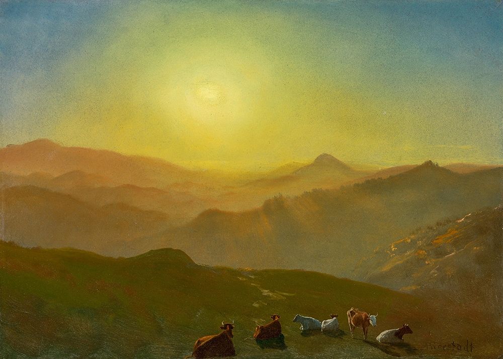 Looking from the Shade on Clay Hill San Francisco art print by Albert Bierstadt for $57.95 CAD