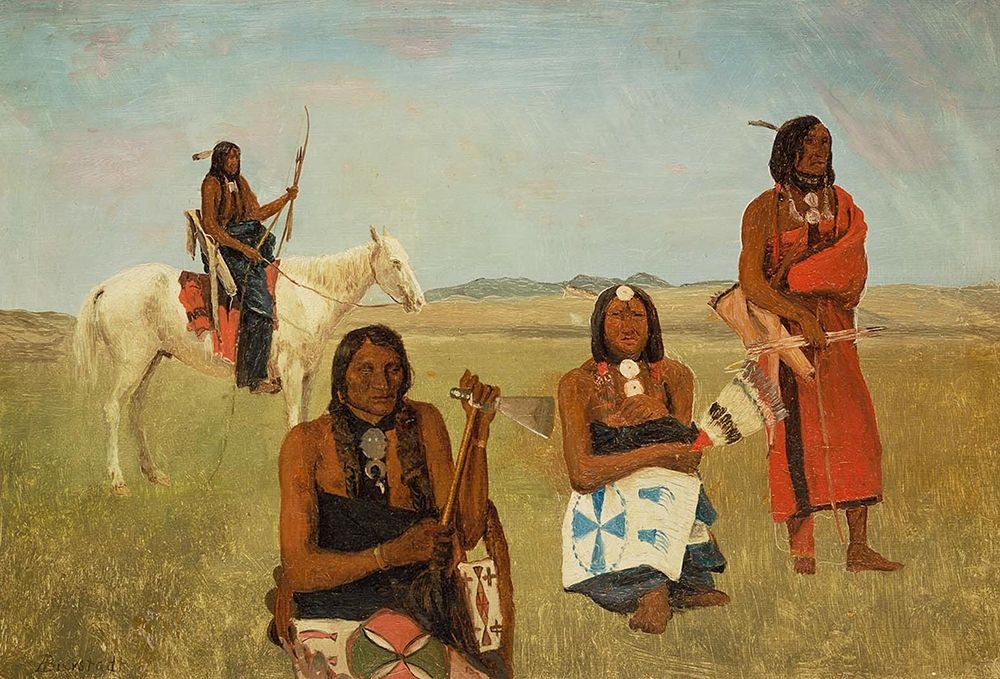 Indians near Fort Laramie art print by Albert Bierstadt for $57.95 CAD