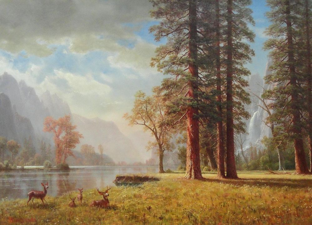 The Hetch Hetchy Valley, California art print by Albert Bierstadt for $57.95 CAD
