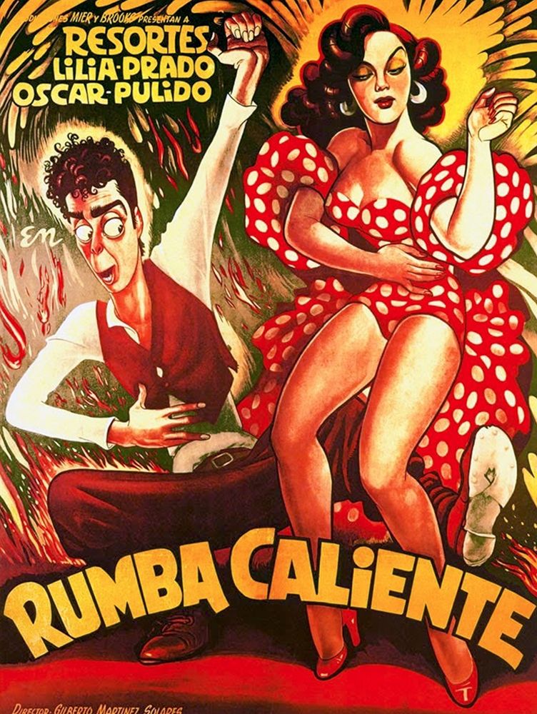 Mexican Movie Poster Rumba Caliente art print by Ernesto Garcia Cabral for $57.95 CAD