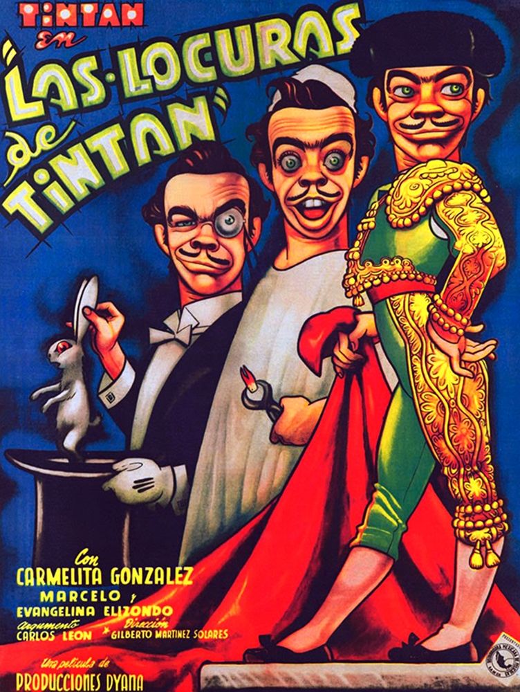 Mexican Movie Poster Las Locuras de Tintan art print by Ernesto Garcia Cabral for $57.95 CAD
