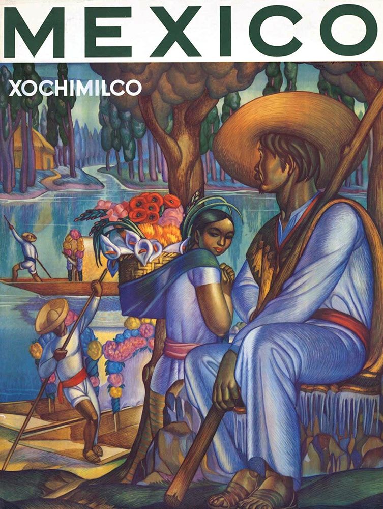 Mexico, Xochimilco art print by Vintage Mexico Travel Poster for $57.95 CAD