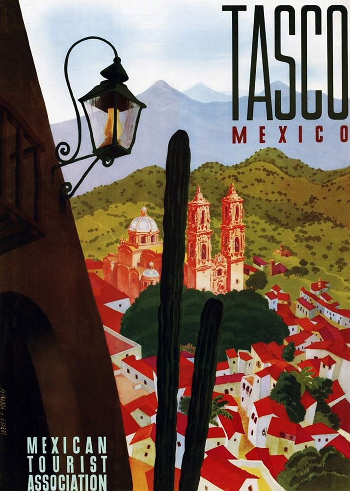 Tasco Mexico Travel Poster art print by Vintage Mexico Travel Poster for $57.95 CAD