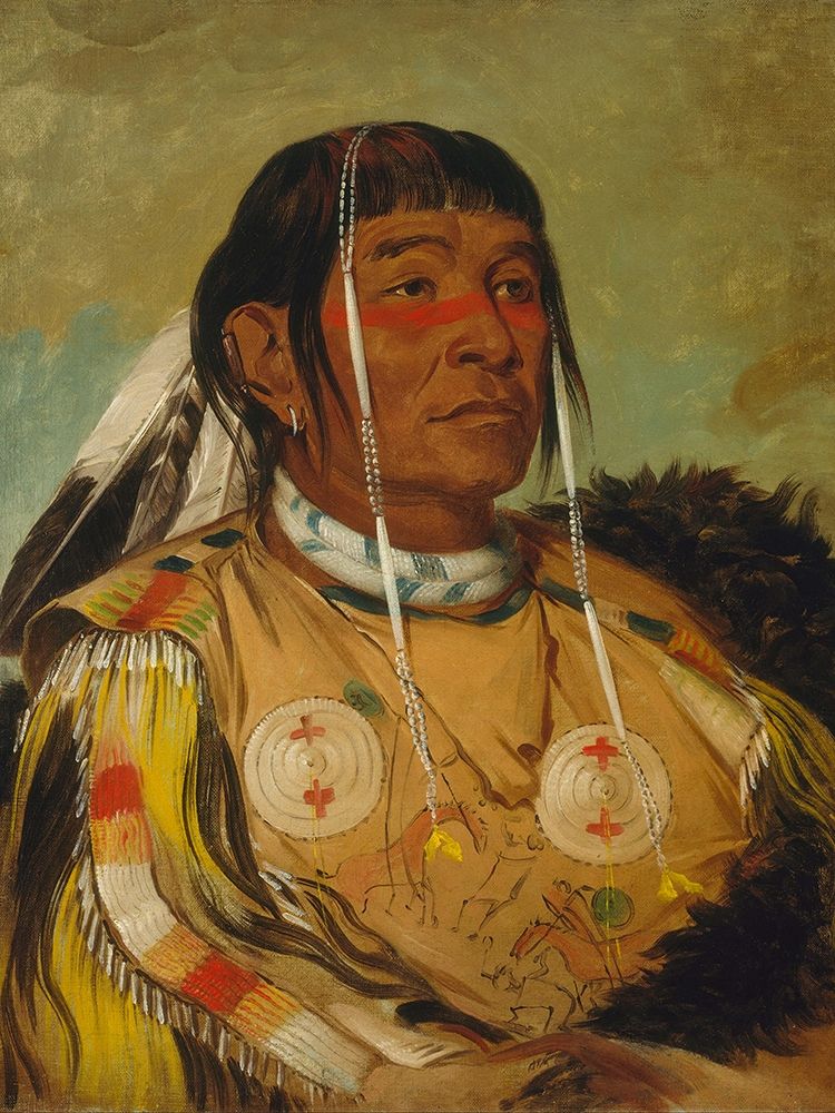 Sha co pay, The Six, Chief of the Plains Ojibwa art print by George Catlin for $57.95 CAD