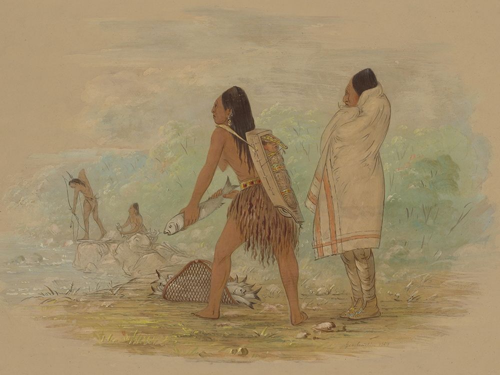 Flathead Indians, 1861 art print by George Catlin for $57.95 CAD