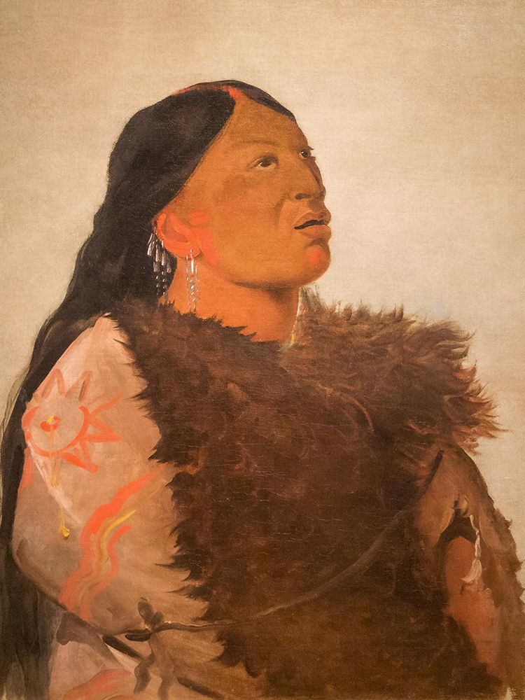 Wife of The Six art print by George Catlin for $57.95 CAD