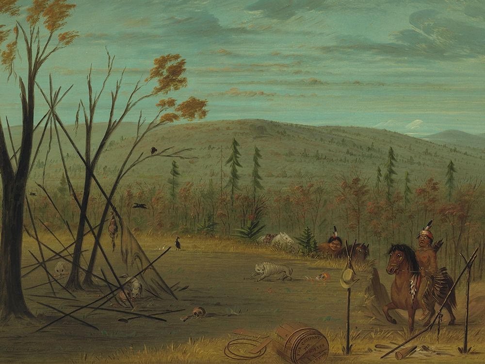 The Cheyenne Brothers Returning from Their Fall Hunt art print by George Catlin for $57.95 CAD