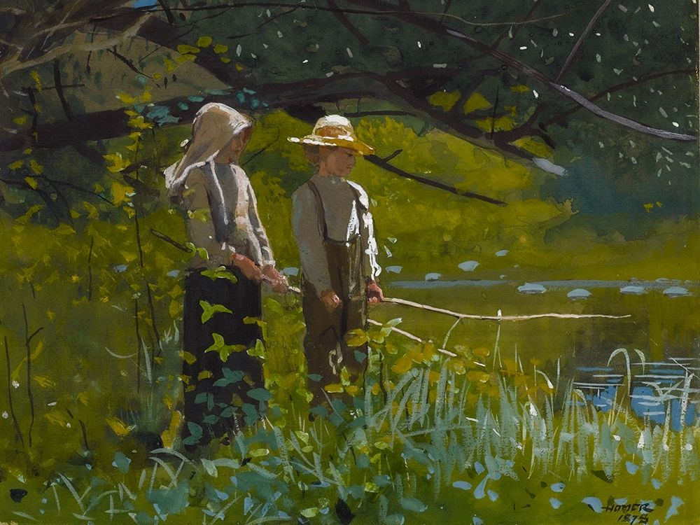 Fishing art print by Winslow Homer for $57.95 CAD