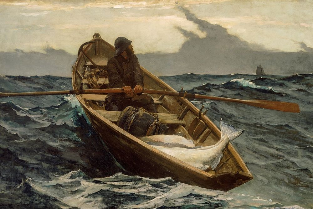 The Fog Warning art print by Winslow Homer for $57.95 CAD