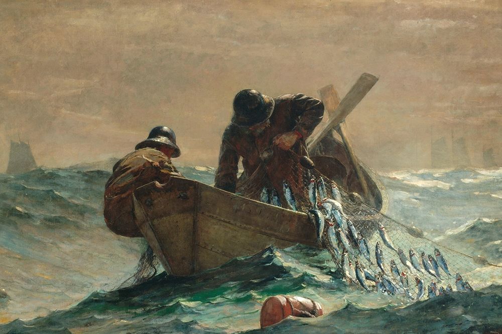 The Herring Net art print by Winslow Homer for $57.95 CAD