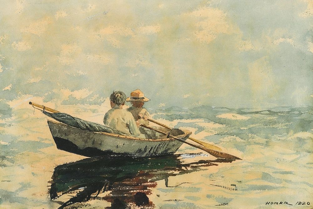 Rowboat art print by Winslow Homer for $57.95 CAD