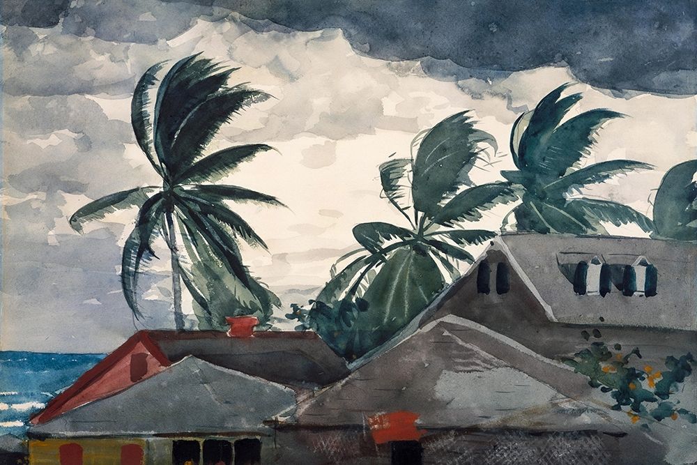 Hurricane, Bahamas art print by Winslow Homer for $57.95 CAD