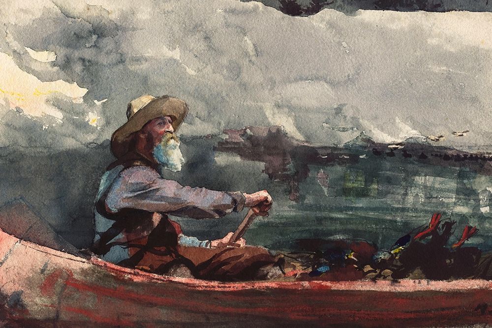 Adirondacks Guide art print by Winslow Homer for $57.95 CAD