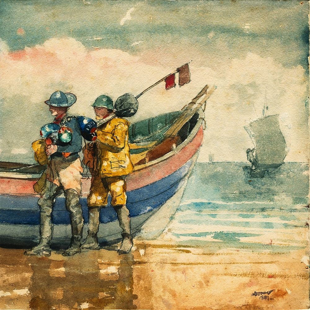 The Return, Tynemouth art print by Winslow Homer for $57.95 CAD