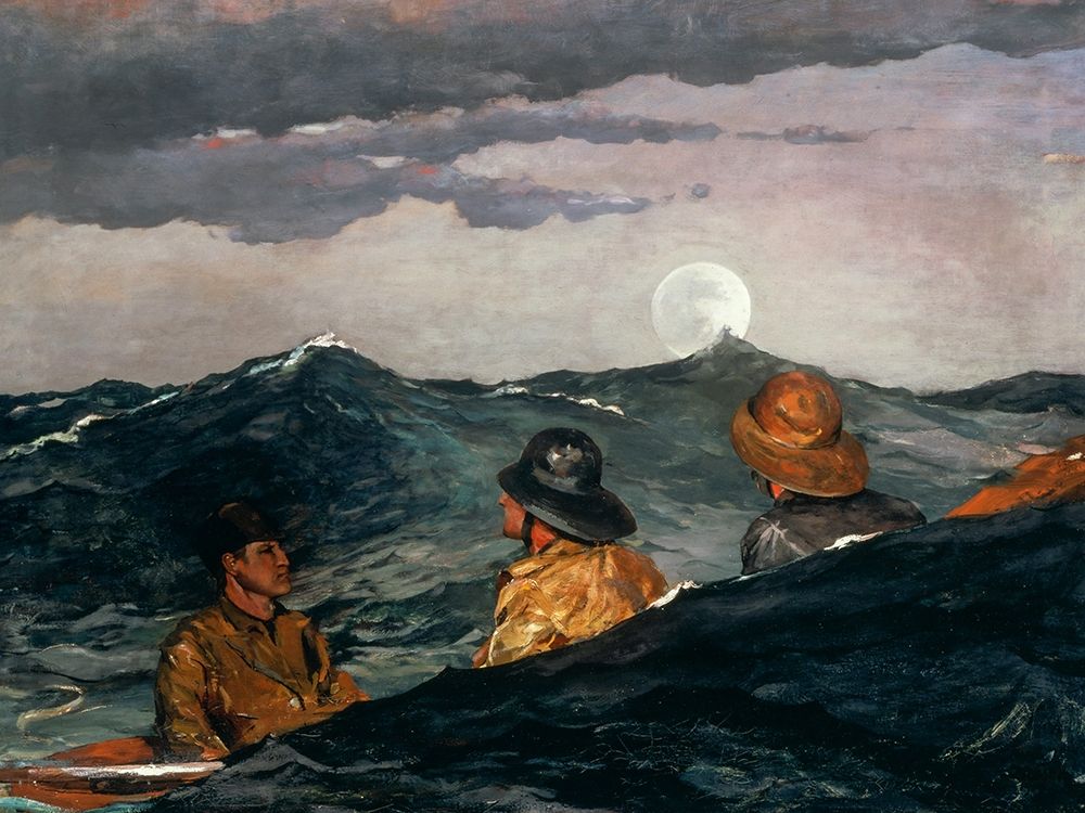 Kissing the Moon art print by Winslow Homer for $57.95 CAD