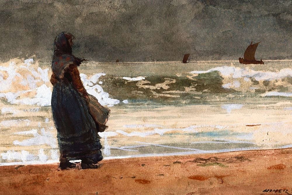 The Watcher, Tynemouth art print by Winslow Homer for $57.95 CAD