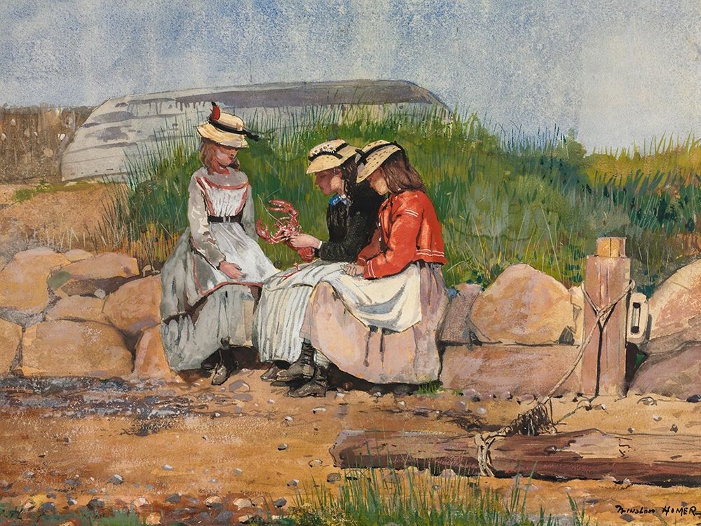 A Fishermans Daughter art print by Winslow Homer for $57.95 CAD