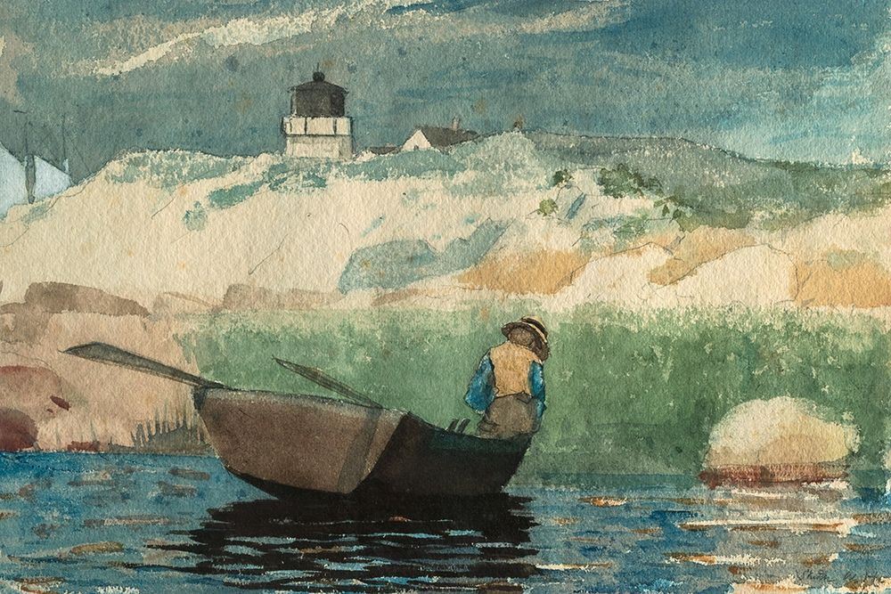 Boy in Boat, Gloucester art print by Winslow Homer for $57.95 CAD
