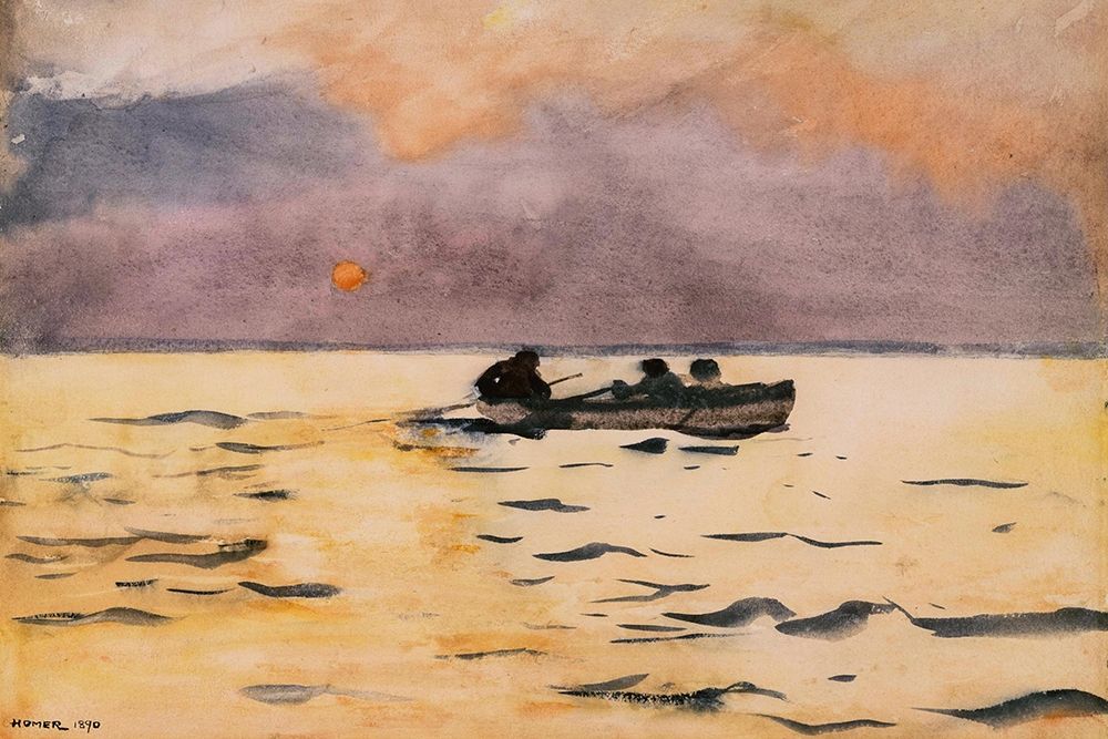 Rowing Home art print by Winslow Homer for $57.95 CAD