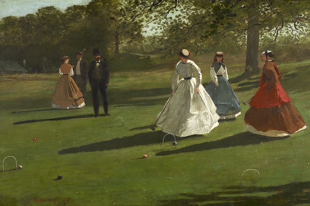 Croquet Players art print by Winslow Homer for $57.95 CAD