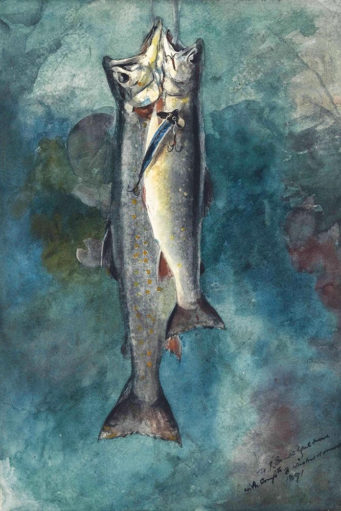 Two Trout art print by Winslow Homer for $57.95 CAD