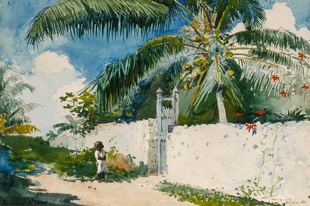 A Garden in Nassau art print by Winslow Homer for $57.95 CAD
