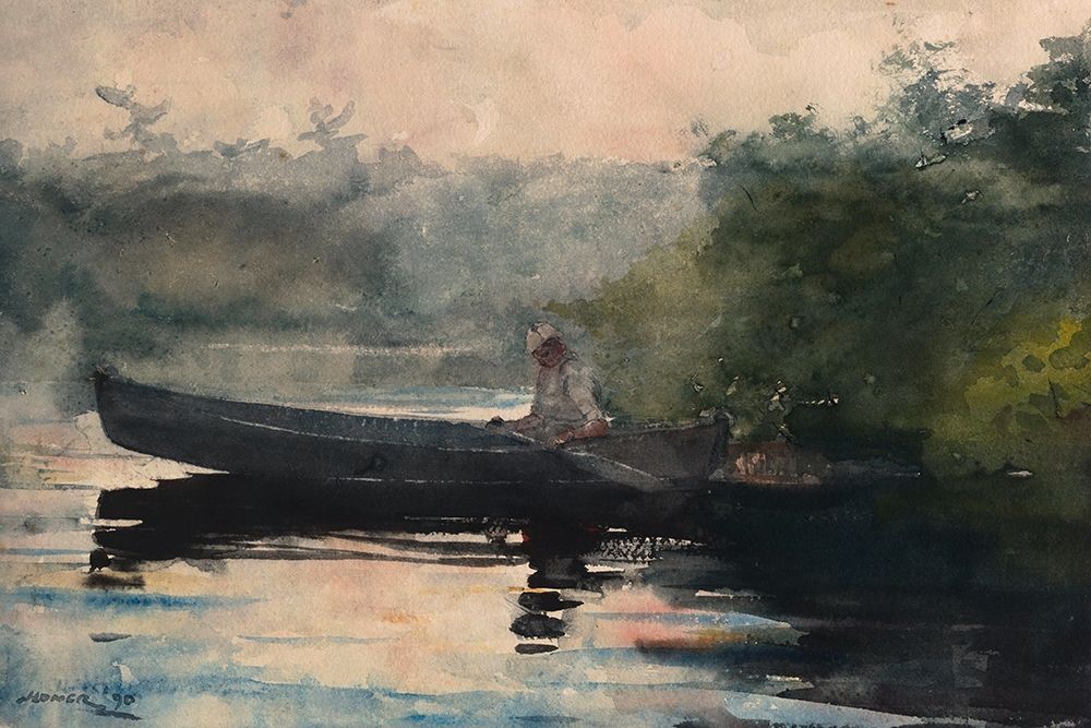 The End of the Day, Adirondacks art print by Winslow Homer for $57.95 CAD