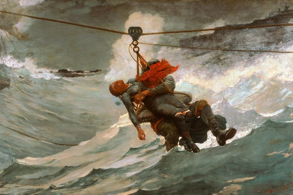 The Life Line art print by Winslow Homer for $57.95 CAD
