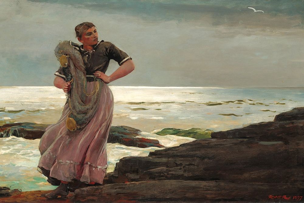 A Light on the Sea art print by Winslow Homer for $57.95 CAD