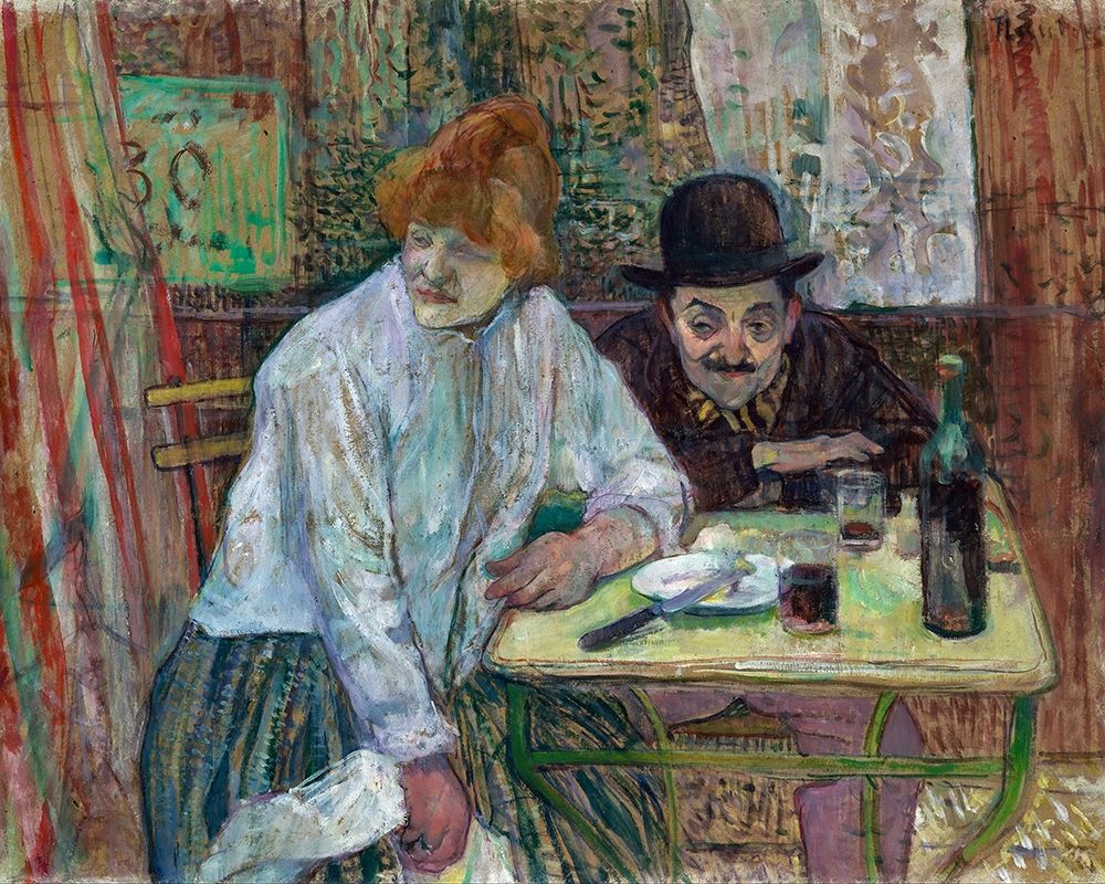 At the Cafe La Mie art print by Henri de Toulouse-Lautrec for $57.95 CAD