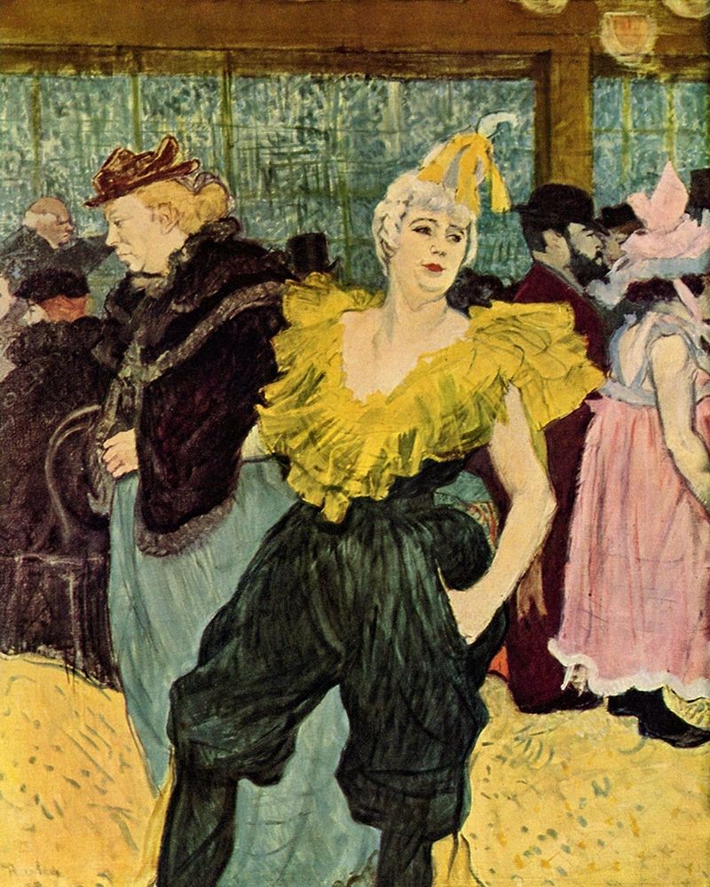The Clownesse Cha-U-Ka-O in the Moulin Rouge art print by Henri de Toulouse-Lautrec for $57.95 CAD