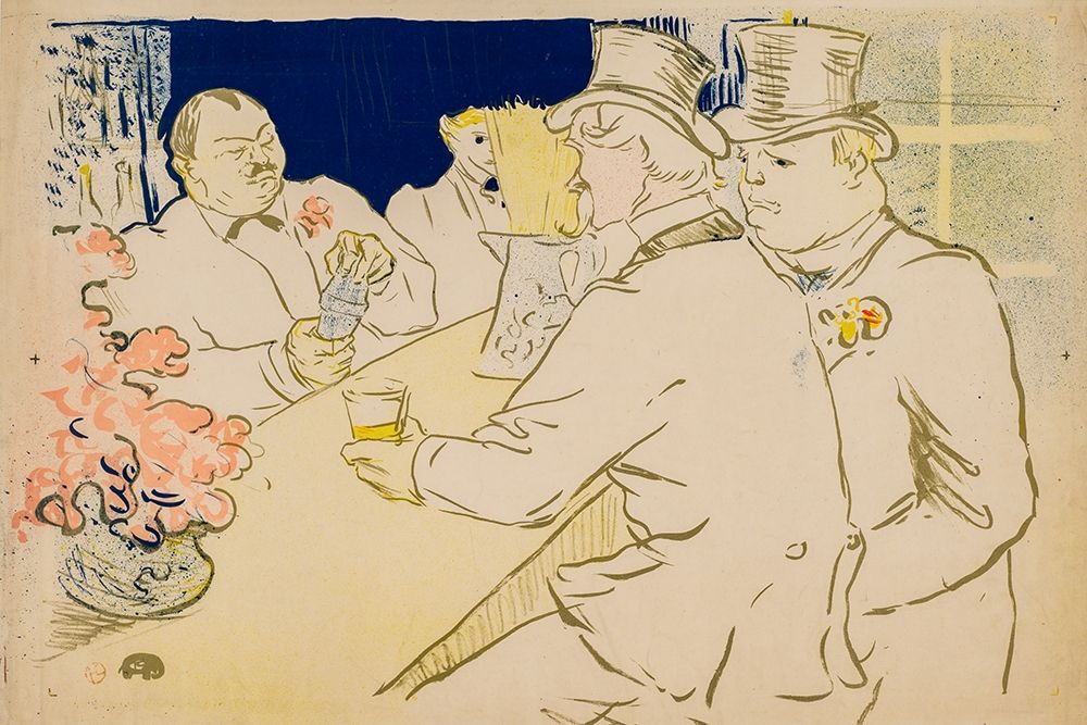 The Irish and American Bar, Rue Royale art print by Henri de Toulouse-Lautrec for $57.95 CAD
