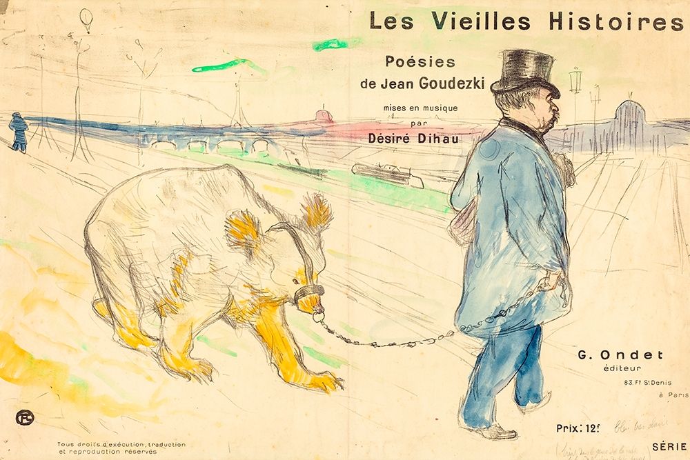 Les Vielles Histoires art print by Henri de Toulouse-Lautrec for $57.95 CAD