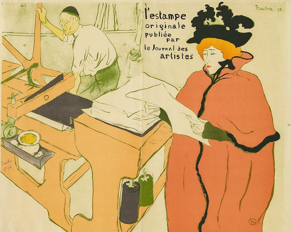 Cover for Lestampe originale art print by Henri de Toulouse-Lautrec for $57.95 CAD
