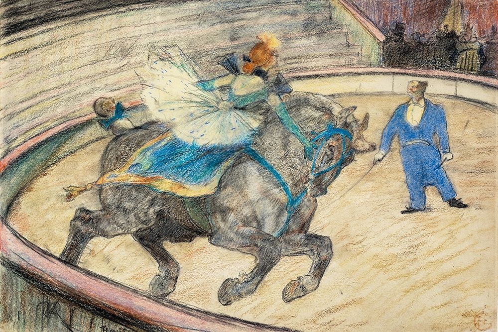 At the Circus Work in the Ring art print by Henri de Toulouse-Lautrec for $57.95 CAD