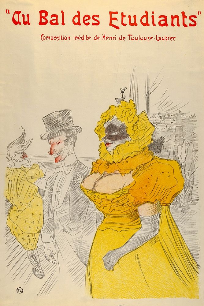 Au Bal des Etudiants art print by Henri de Toulouse-Lautrec for $57.95 CAD