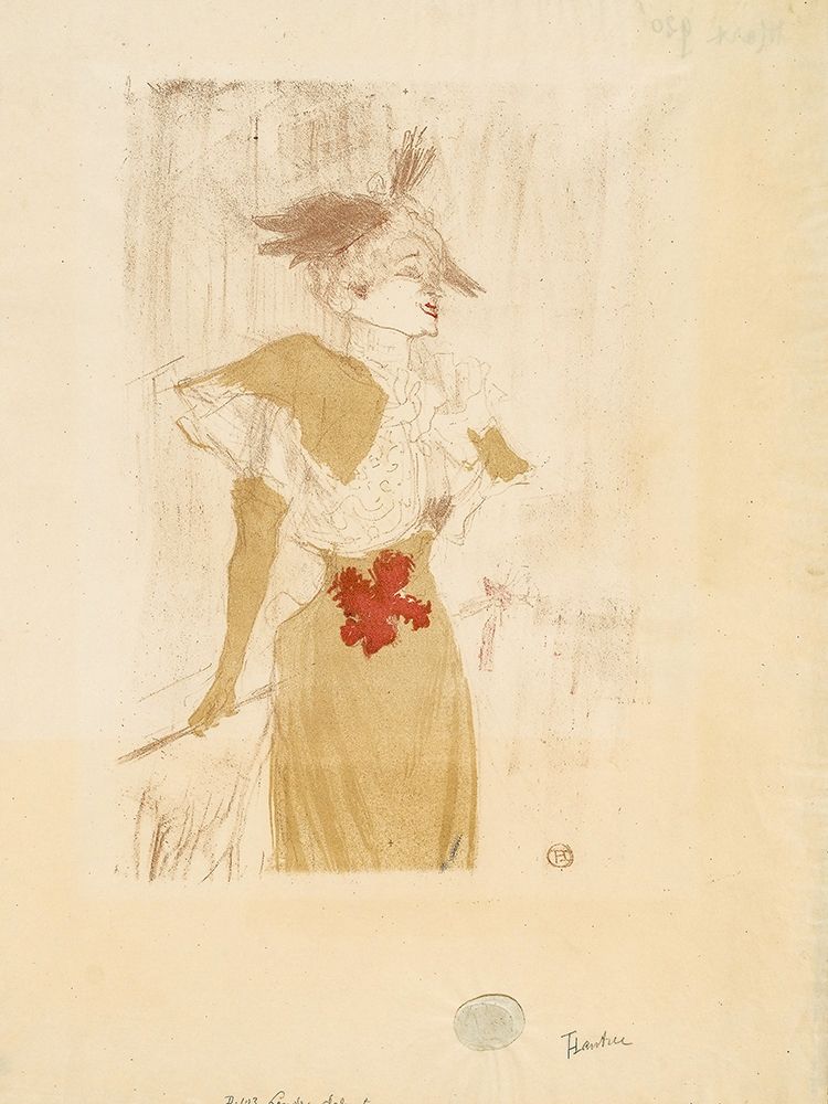 Mademoiselle Marcelle Lender, Standing art print by Henri de Toulouse-Lautrec for $57.95 CAD