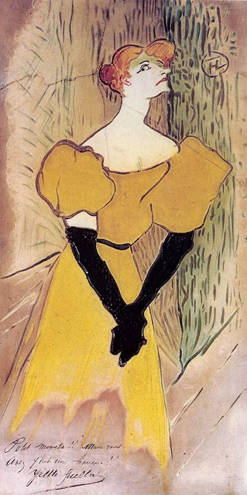 Yvette Guilbert art print by Henri de Toulouse-Lautrec for $57.95 CAD