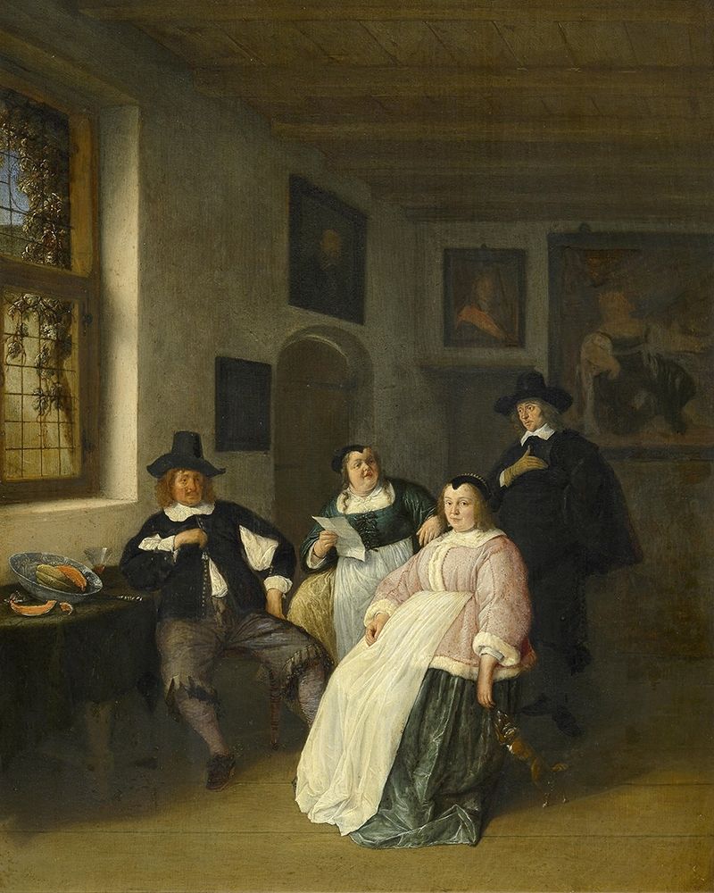 The De Goyer family and the painter art print by Adriaen van Ostade for $57.95 CAD