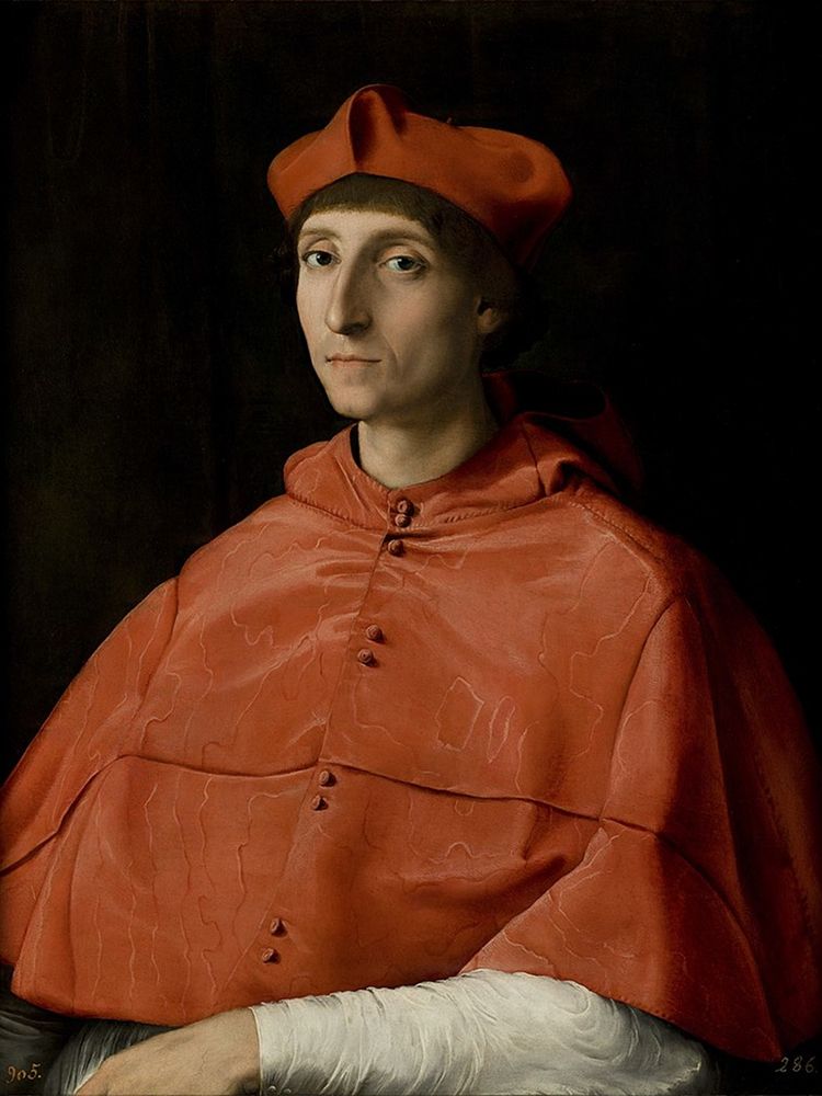 Portrait of a Cardinal art print by Raphael for $57.95 CAD