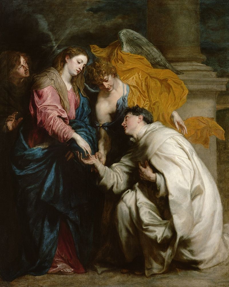 The Vision of the Blessed Hermann Joseph art print by Anton van Dyck for $57.95 CAD
