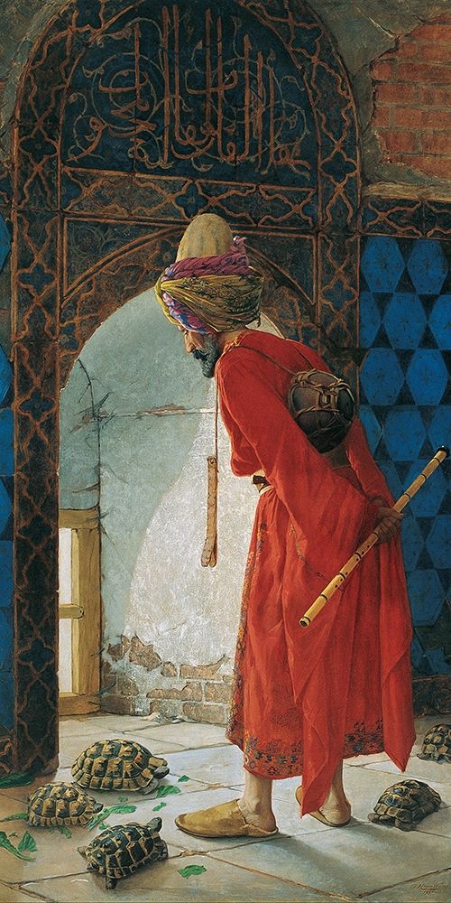 The Tortoise Trainer art print by Osman Hamdi Bey for $57.95 CAD