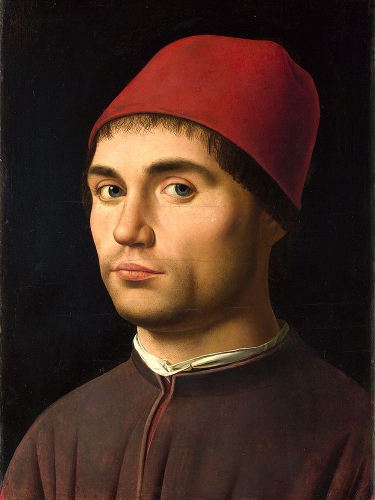 Portrait of a Man art print by Antonello da Messina for $57.95 CAD