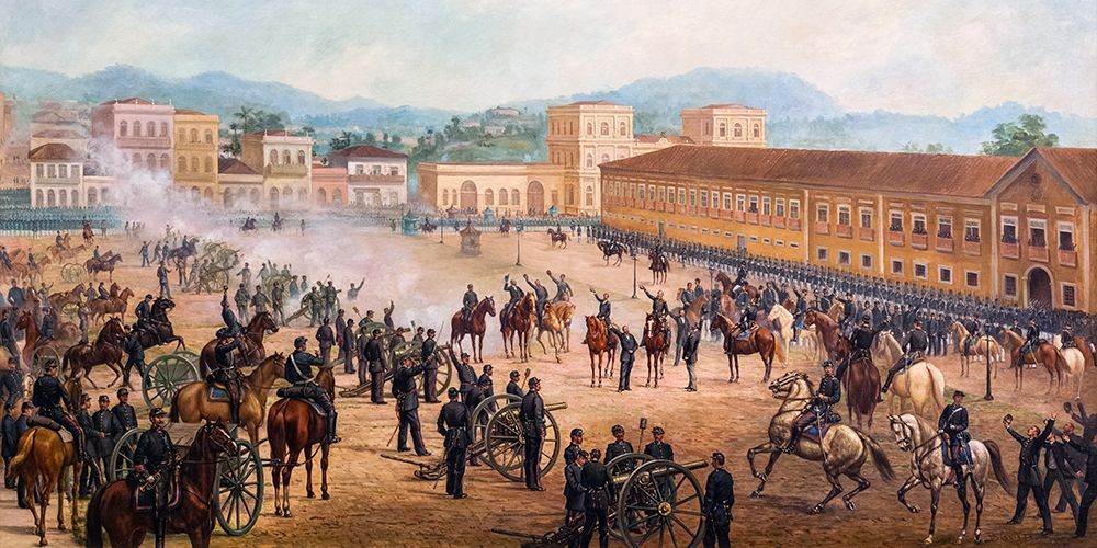 Proclamation of the Republic art print by Benedito Calixto for $57.95 CAD