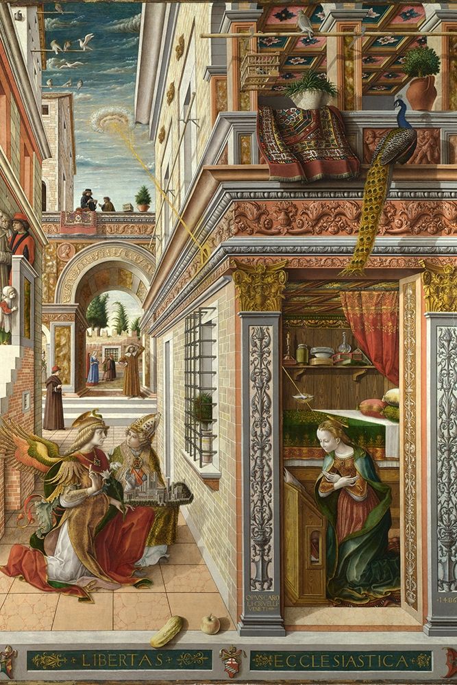 The Annunciation, with Saint Emidius art print by Carlo Crivelli for $57.95 CAD